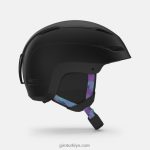 4P62R1179 Giro kadınlar ceva mips kask mat siyah krom nokta - Görsel 4