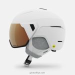 4P62R1198 Giro kadınlar aria küresel kask mat beyaz