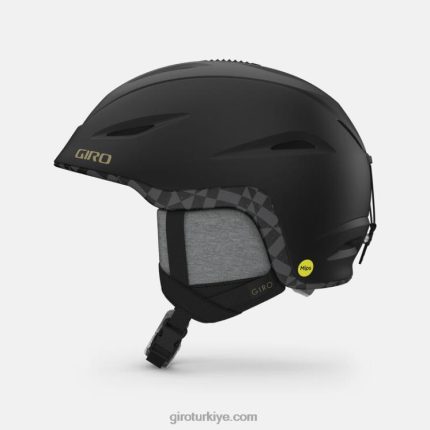 4P62R1214 Giro kadınlar solmaya mips kask mat siyah sınırsız