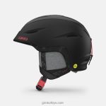4P62R1215 Giro kadınlar solmaya mips kask mat siyah kaplan zambağı