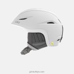 4P62R1217 Giro kadınlar solmaya mips kask mat beyaz