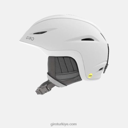 4P62R1217 Giro kadınlar solmaya mips kask mat beyaz