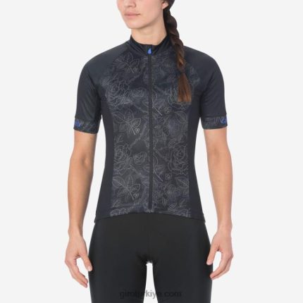 4P62R1233 Giro kadınlar krono spor forması siyah çiçek
