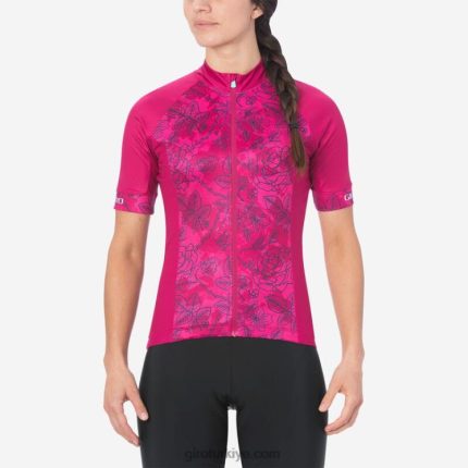 4P62R1238 Giro kadınlar krono spor forması pembe çiçek