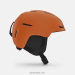 4P62R1407 Giro çocuklar mahmuz mips kask mat parlak turuncu - Görsel 4