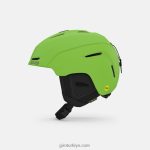 4P62R1454 Giro çocuklar neo jr. mips kask mat parlak yeşil