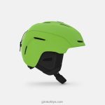 4P62R1454 Giro çocuklar neo jr. mips kask mat parlak yeşil - Görsel 4