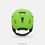4P62R1454 Giro çocuklar neo jr. mips kask mat parlak yeşil - Görsel 5