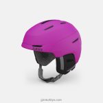 4P62R1455 Giro çocuklar neo jr. mips kask mat parlak pembe - Görsel 2