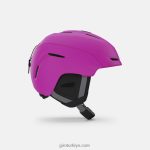 4P62R1455 Giro çocuklar neo jr. mips kask mat parlak pembe - Görsel 4