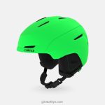 4P62R1475 Giro çocuklar neo jr. kask mat parlak yeşil - Görsel 2