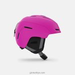 4P62R1477 Giro çocuklar neo jr. kask mat parlak pembe - Görsel 4