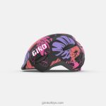 4P62R1485 Giro çocuklar dolandırıcı kask mat siyah çiçek - Görsel 2