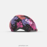 4P62R1485 Giro çocuklar dolandırıcı kask mat siyah çiçek - Görsel 3