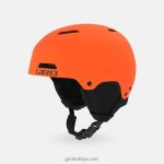 4P62R1522 Giro çocuklar ham kask mat parlak turuncu - Görsel 2