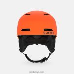 4P62R1522 Giro çocuklar ham kask mat parlak turuncu - Görsel 3