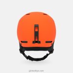 4P62R1522 Giro çocuklar ham kask mat parlak turuncu - Görsel 4