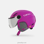 4P62R1528 Giro çocuklar buzz mips kaskı mat parlak pembe