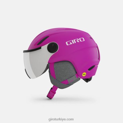 4P62R1528 Giro çocuklar buzz mips kaskı mat parlak pembe