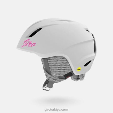 4P62R1533 Giro çocuklar mips kaskını başlat mat beyaz