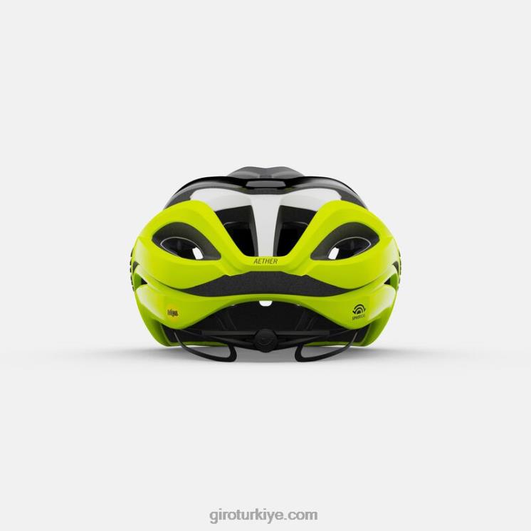 4P62R267 Giro üniseks eter küresel kask mat siyah soluk/vurgulu sarı - Görsel 4