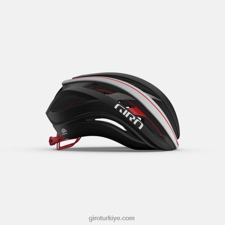 4P62R268 Giro üniseks eter küresel kask mat siyah/beyaz/parlak kırmızı - Görsel 3