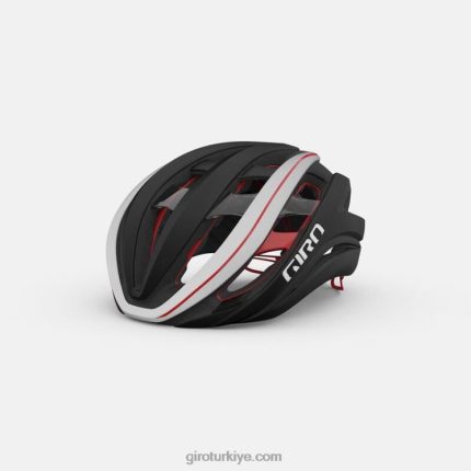 4P62R268 Giro üniseks eter küresel kask mat siyah/beyaz/parlak kırmızı