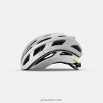 4P62R279 Giro üniseks helios küresel kask mat beyaz/gümüş solmaya - Görsel 2