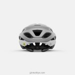 4P62R279 Giro üniseks helios küresel kask mat beyaz/gümüş solmaya - Görsel 4