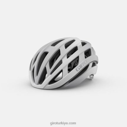 4P62R279 Giro üniseks helios küresel kask mat beyaz/gümüş solmaya