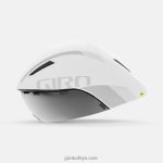 4P62R312 Giro üniseks aerohead mips kaskı mat beyaz/gümüş - Görsel 2