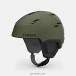 4P62R355 Giro erkekler ızgara küresel kask mat iz yeşil - Görsel 2