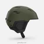 4P62R355 Giro erkekler ızgara küresel kask mat iz yeşil - Görsel 4