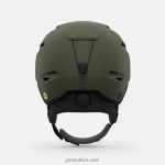 4P62R355 Giro erkekler ızgara küresel kask mat iz yeşil - Görsel 5