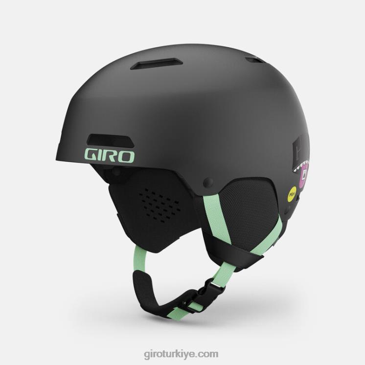 4P62R358 Giro erkekler çıkıntı mips kask mat siyah bölünmüş çeşme dağ - Görsel 2