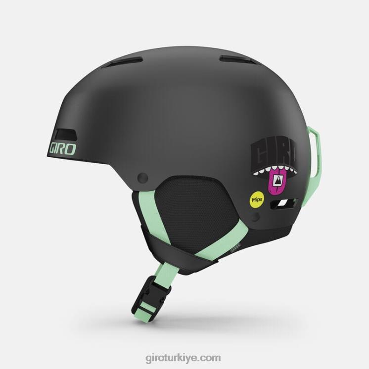 4P62R358 Giro erkekler çıkıntı mips kask mat siyah bölünmüş çeşme dağ - Görsel 1