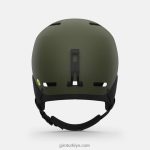 4P62R361 Giro erkekler çıkıntı mips kask mat iz yeşil - Görsel 5