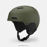 4P62R377 Giro erkekler çıkıntılı kask mat iz yeşil - Görsel 2