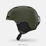 4P62R377 Giro erkekler çıkıntılı kask mat iz yeşil
