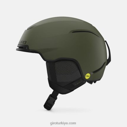 4P62R399 Giro erkekler jackson mips kaskı mat iz yeşil