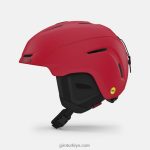 4P62R401 Giro erkekler neo mips kask mat parlak kırmızı