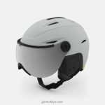 4P62R450 Giro erkekler vue mips kask mat açık gri - Görsel 2