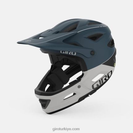 4P62R555 Giro üniseks sustalı mips kask mat liman mavisi