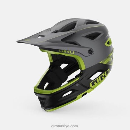4P62R556 Giro üniseks sustalı mips kask mat metalik siyah/ano kireç