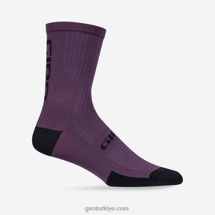 4P62R913 Giro üniseks hrc+ merinos yünü çorap tozlu mor/siyah - Görsel 1
