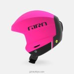4P62R947 Giro üniseks mips kaskı dene mat parlak pembe/siyah