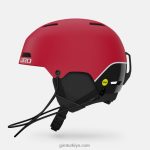 4P62R958 Giro üniseks çıkıntılı sl mips kask mat kırmızı