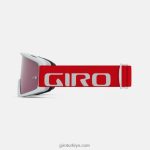 4P62R986 Giro üniseks canlı lensli tazz mtb gözlüğü kırpılmış kırmızı - Görsel 2