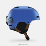 4P62R1023 Giro çocuklar ham kask mavi parçalanmış yeti - Görsel 4