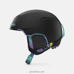 4P62R1139 Giro kadınlar terra mips kask mat siyah krom nokta